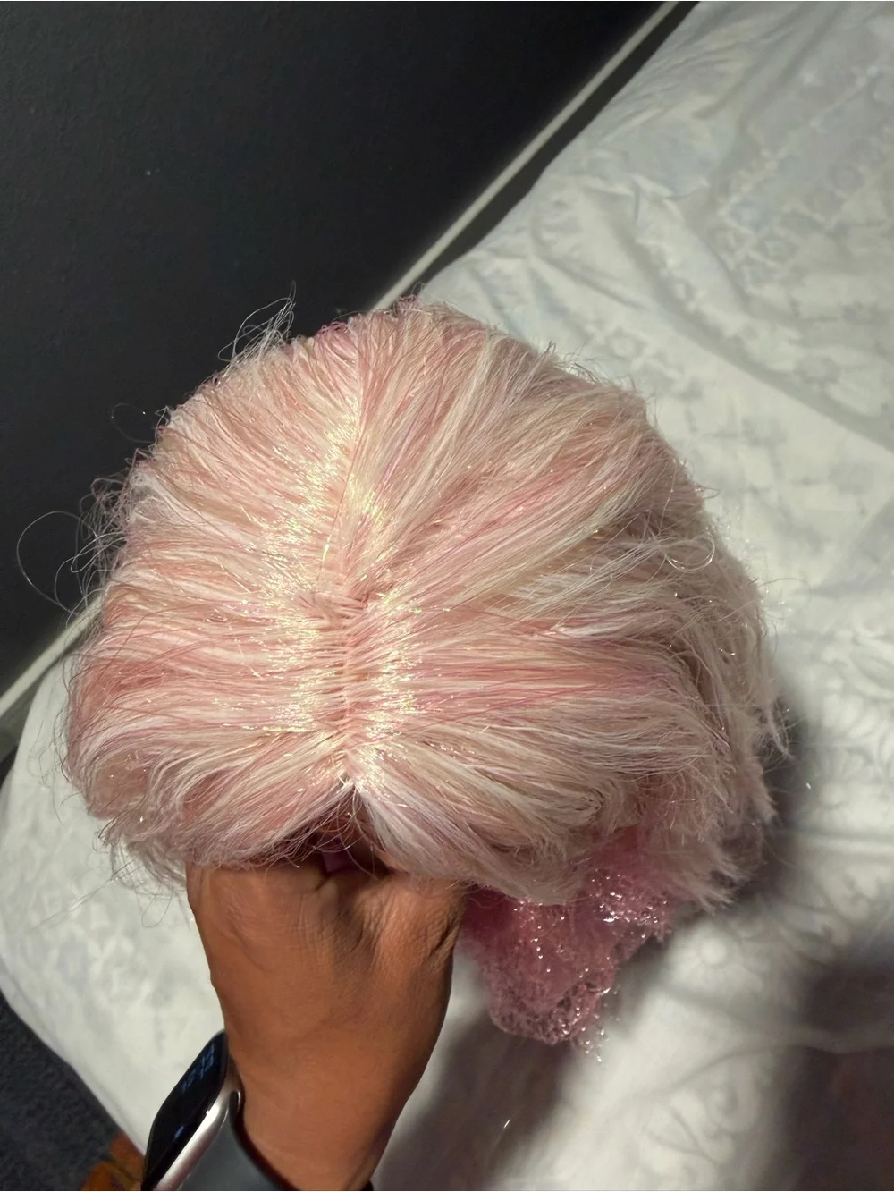 Our generation twinkle 18’’tooth fairy Doll pink glitter hair .